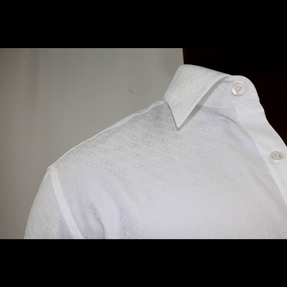 Ferragamo Tonal Gancini Print Button-Down NEW WITH TAGS - Picture 8 of 16